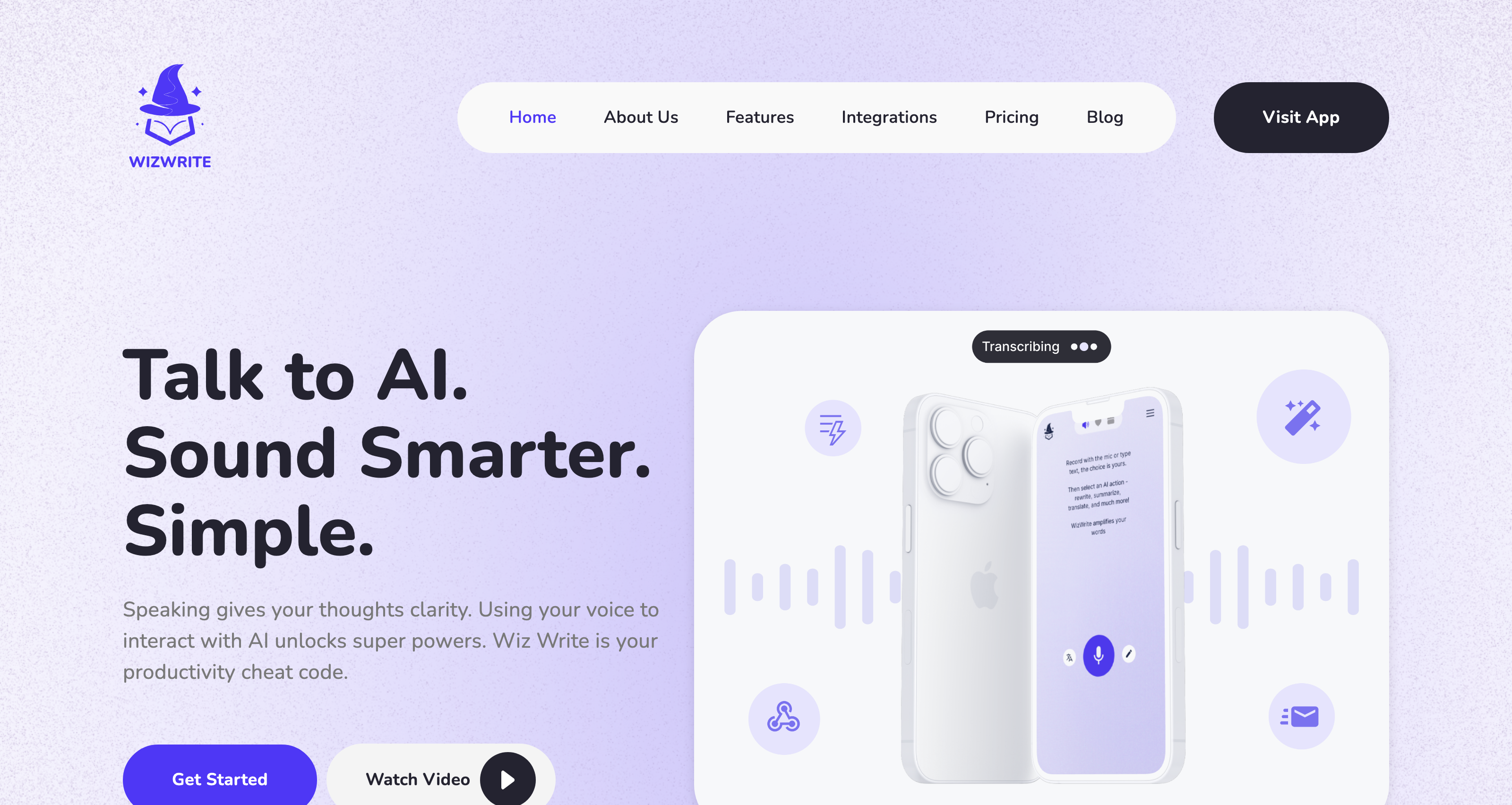 Wiz Write | Record, Rewrite, Wiz Write icon