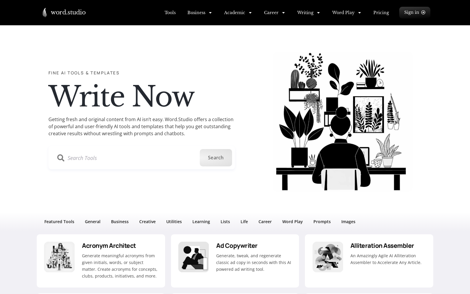 Word.Studio: Custom AI Tools, Templates & Prompts icon