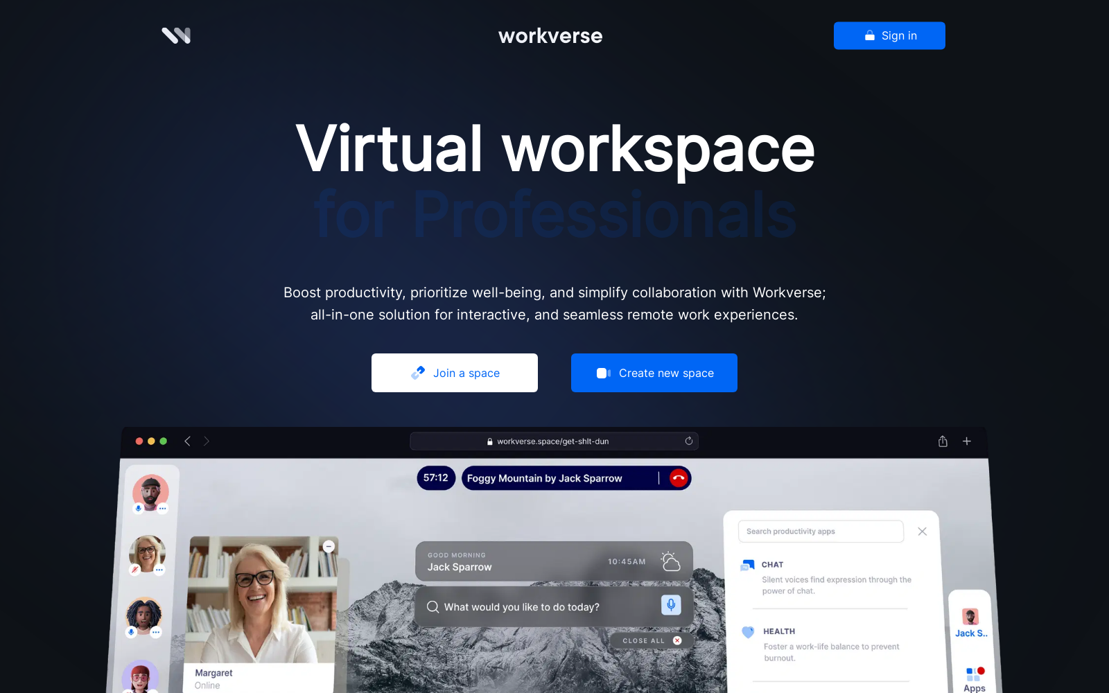 Workverse - Productive Virtual Meetings and Workspace. icon