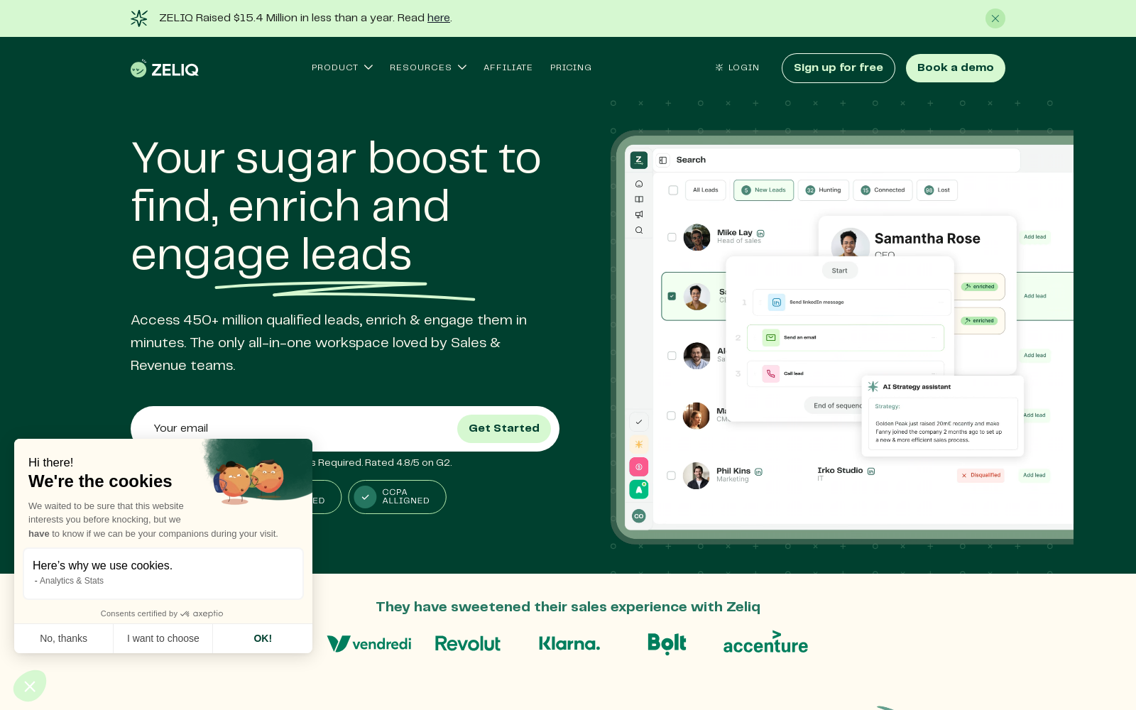 Zeliq - Your sugar boost to find, enrich and engage leads