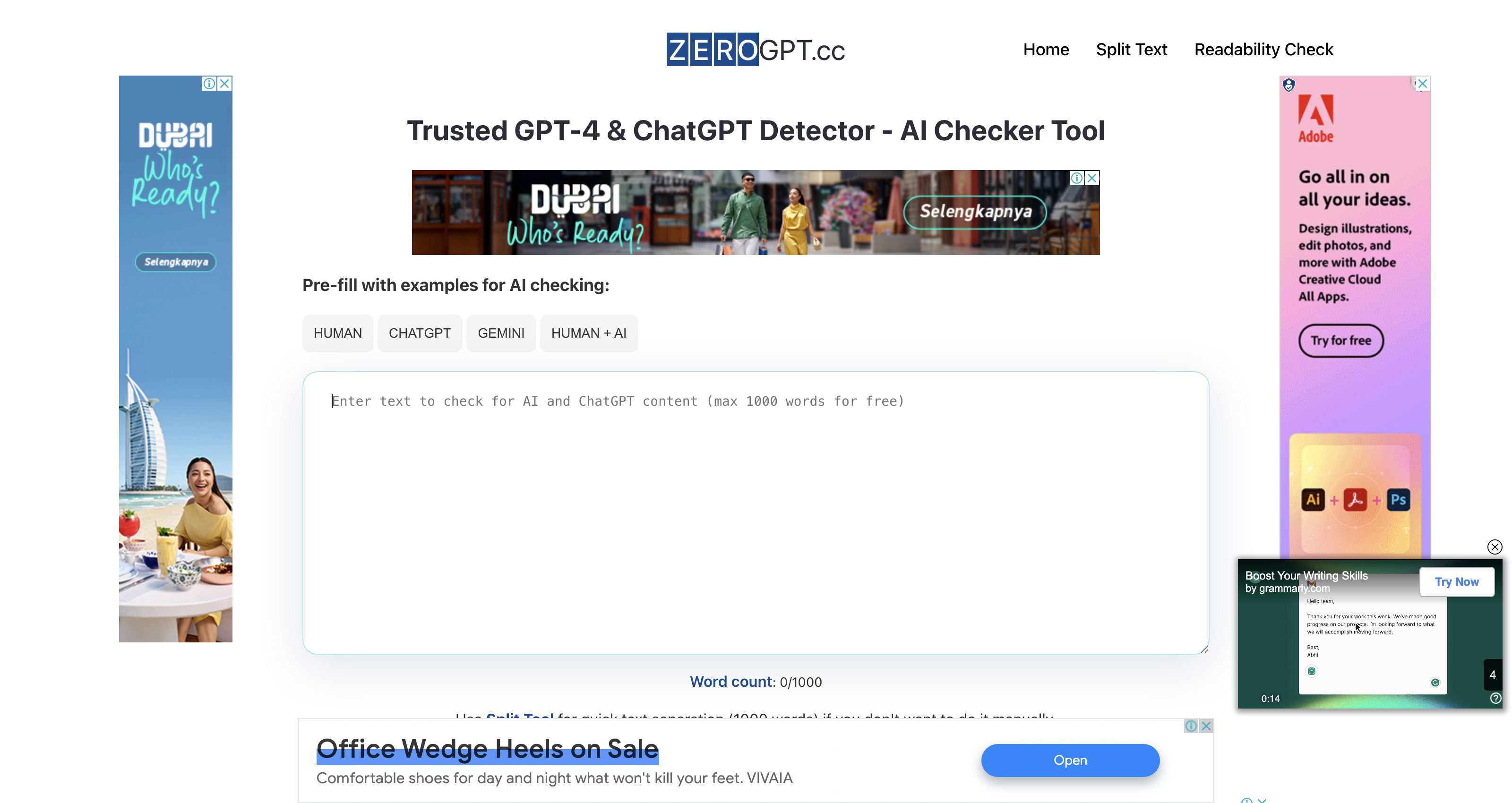 ZeroGPT | Free ChatGPT Detector, Trusted AI Checker | GPTZero