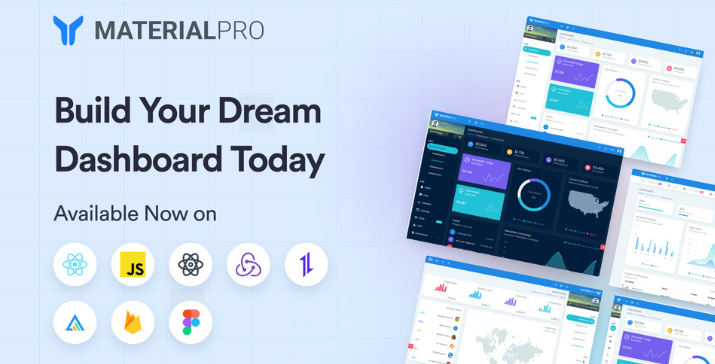 MaterialPRO Free React Admin Dashboard Template
