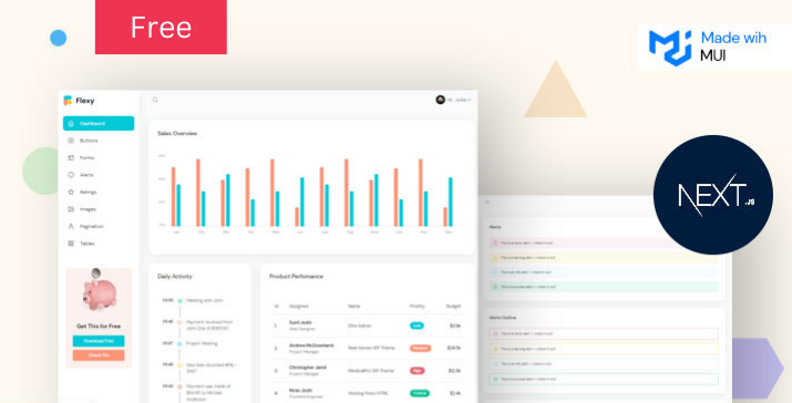 Flexy Free Nextjs Admin Dashboard Template