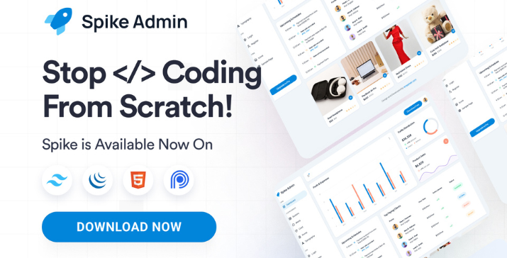 Spike Free Tailwind Admin Dashboard Template icon