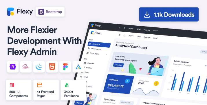 Flexy Bootstrap Admin Dashboard Template