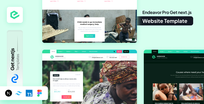 Endeavor Pro Nextjs Charity Website Template
