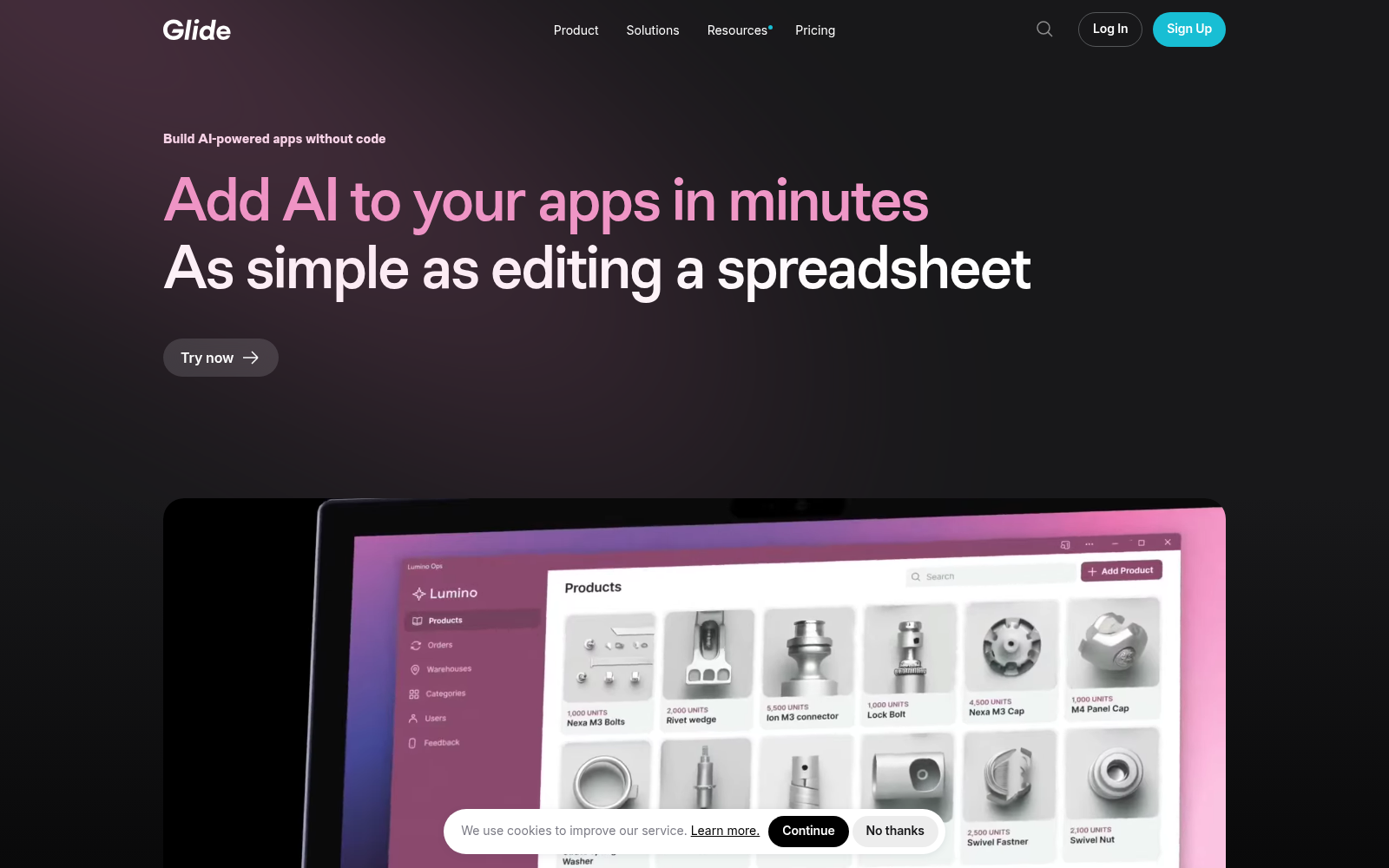 Build and Deploy Custom, AI-Powered Business Apps | Glide
