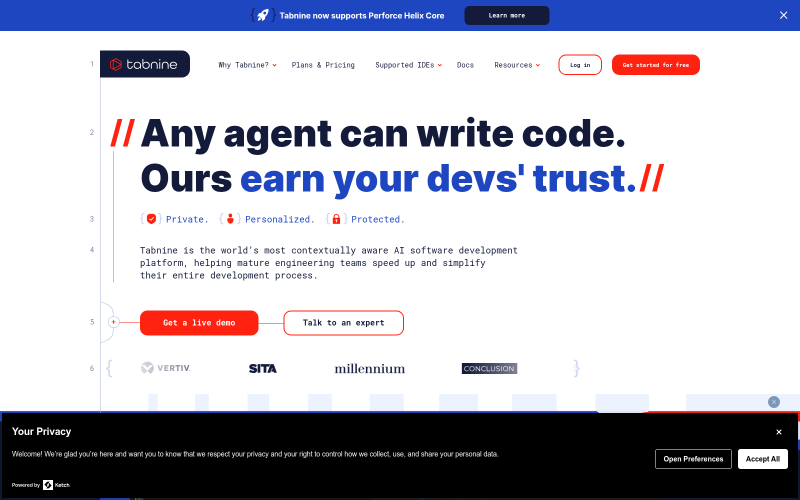 Tabnine AI code assistant | Private, personalized, protected icon