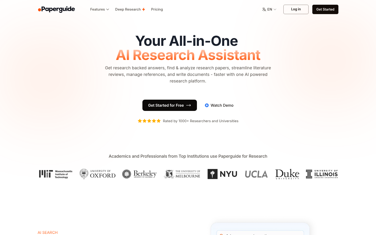 Paperguide - AI Research Platform, Previously ChatWithPDF icon