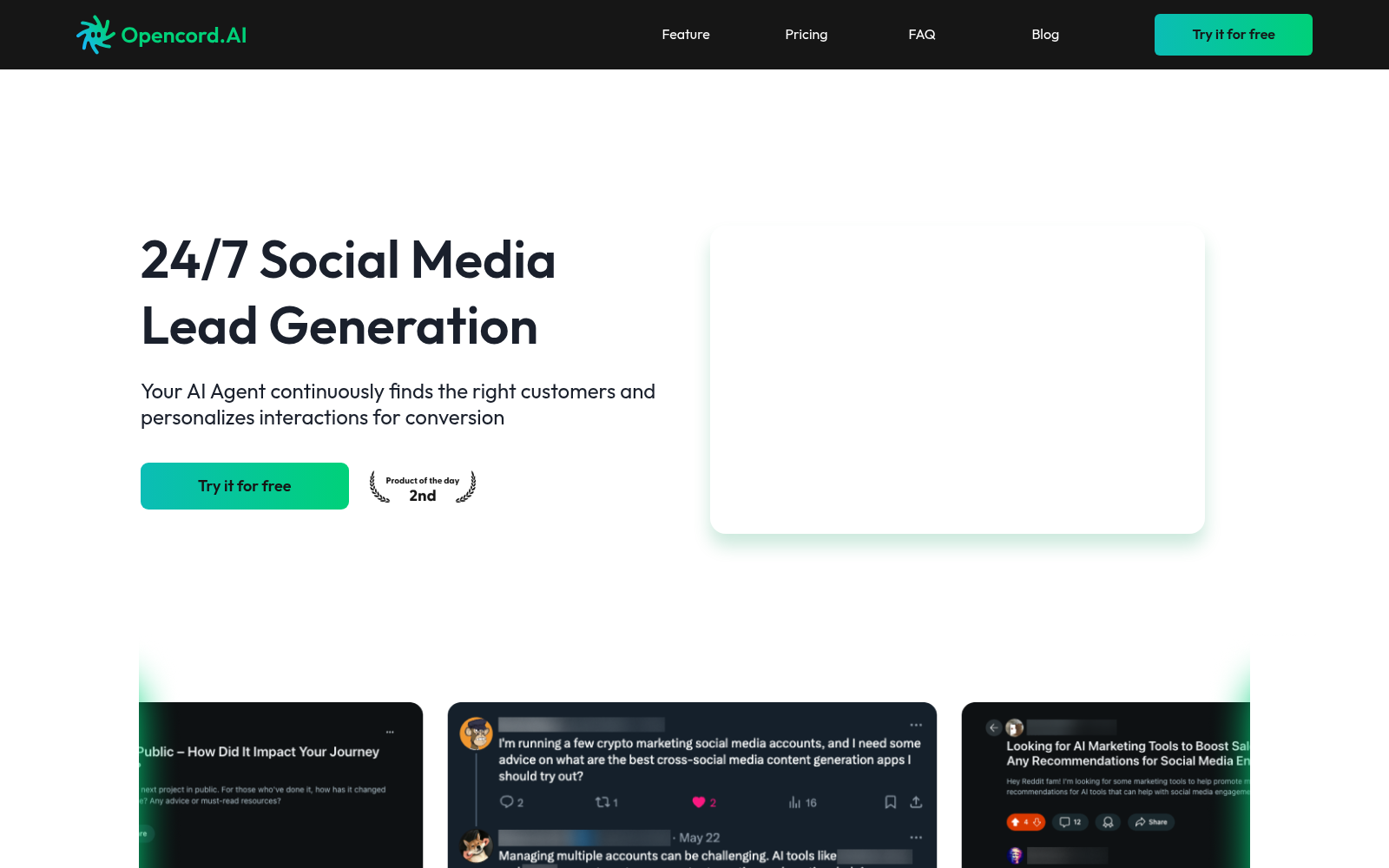 Opencord AI - 24/7 Targeted Social Engagement icon