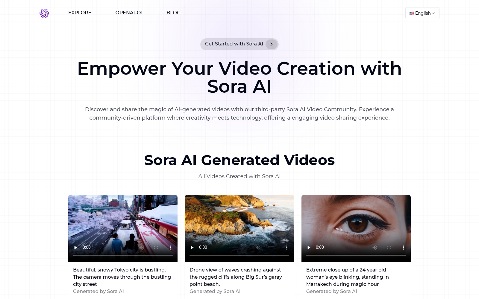 Sora AI: AI Video Generator Redefining Visual Storytelling icon