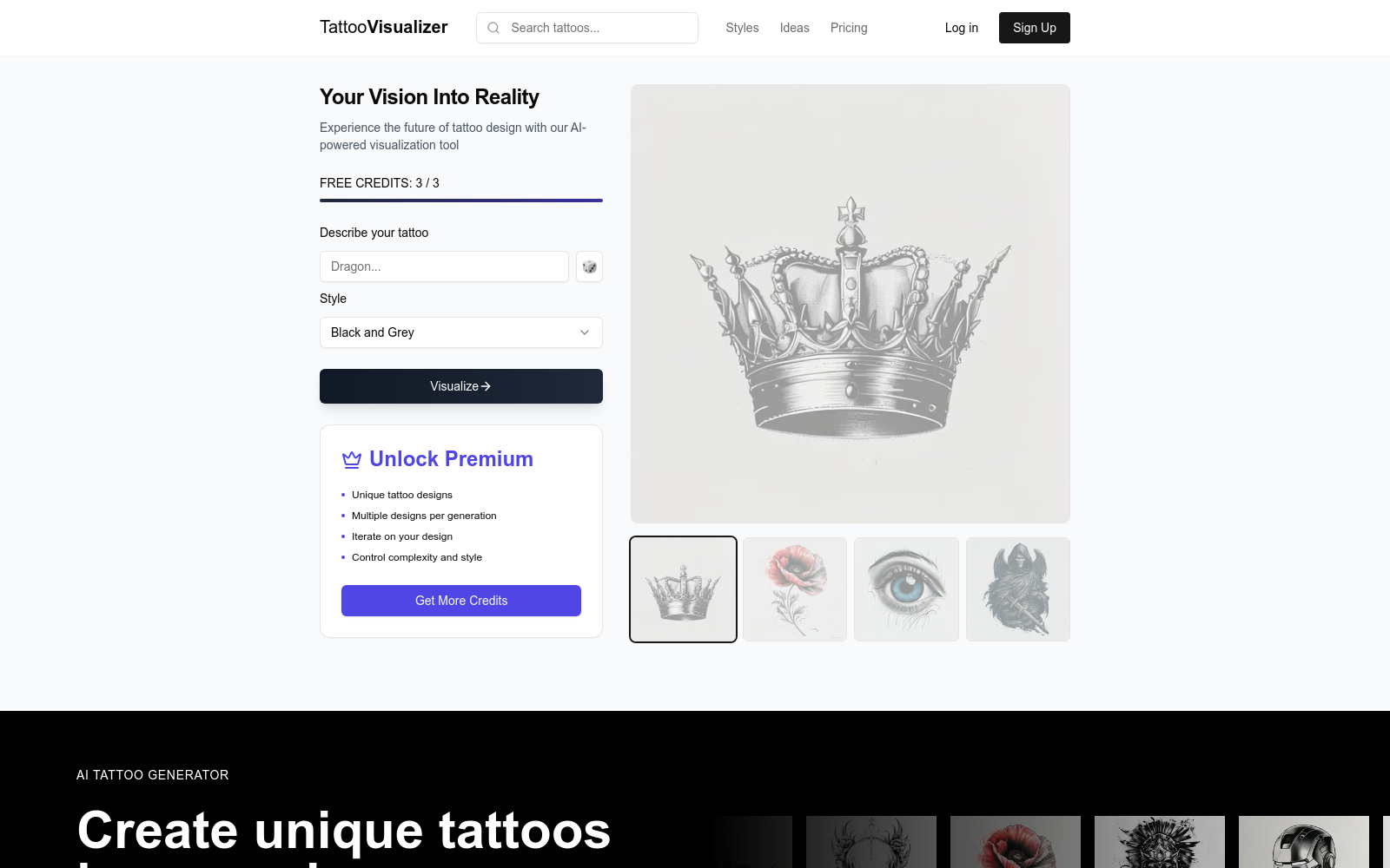 Free AI Tattoo Generator - Generate Stunning Tattoo Designs icon